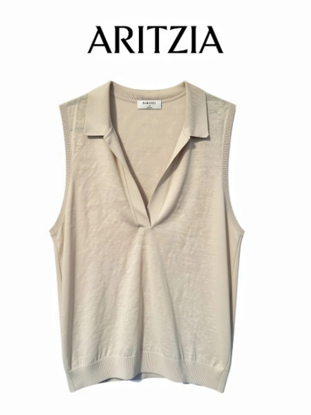 Babaton Linen Blend Collared top
